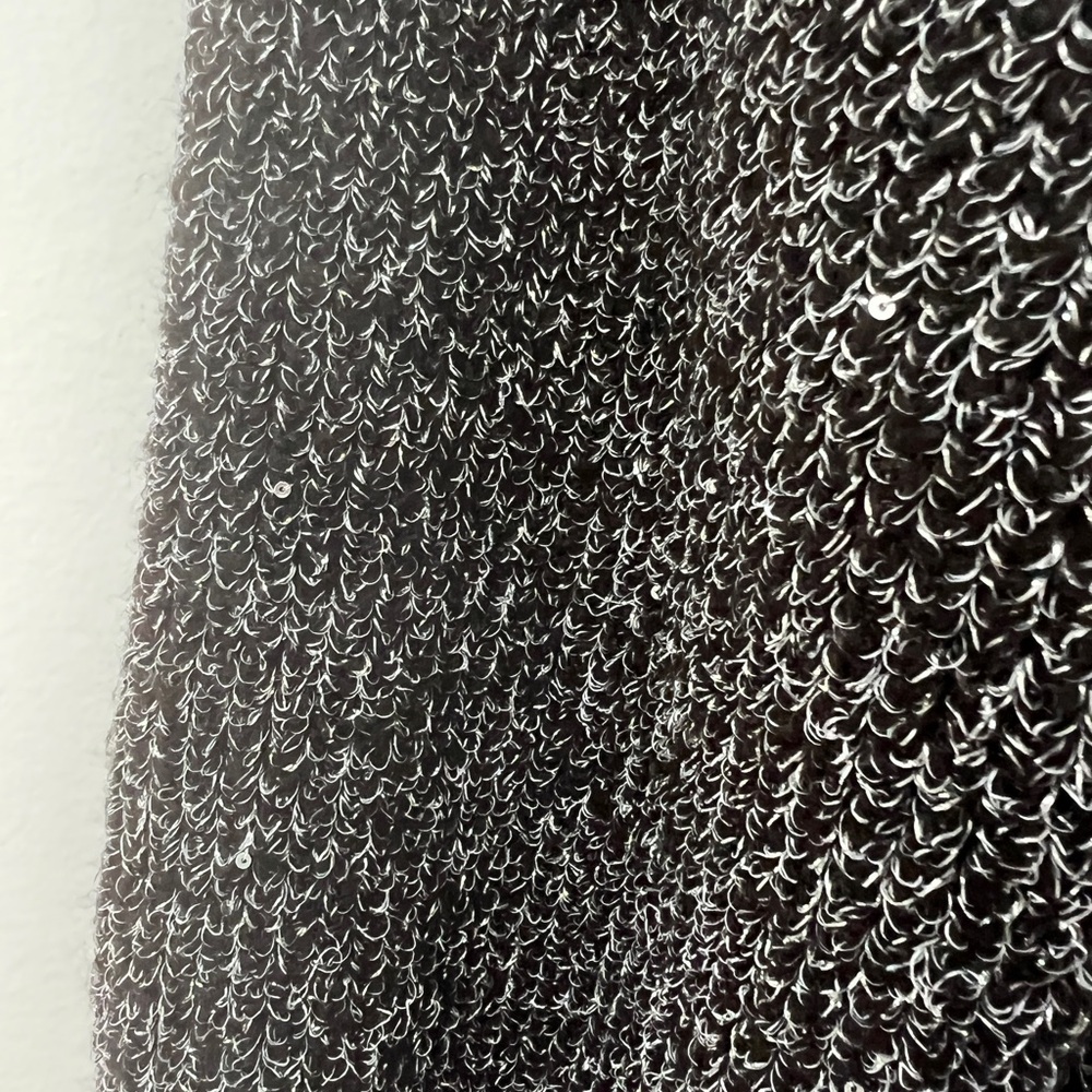 Maurices Black and Silver V-Neck Sweater - Picture 6 of 6